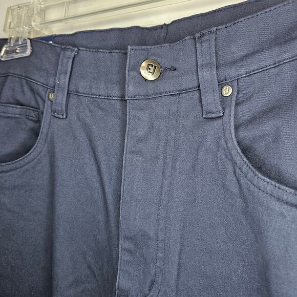Footjoy‎ Men's 33/32 Navy 1857 Sueded Cotton Twill 5 Pocket Pant NWT - Picture 2 of 8